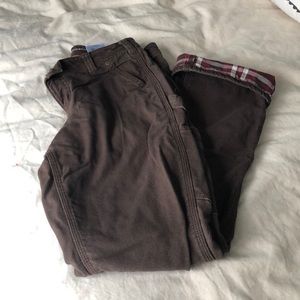 Carhartt flannel lined pants